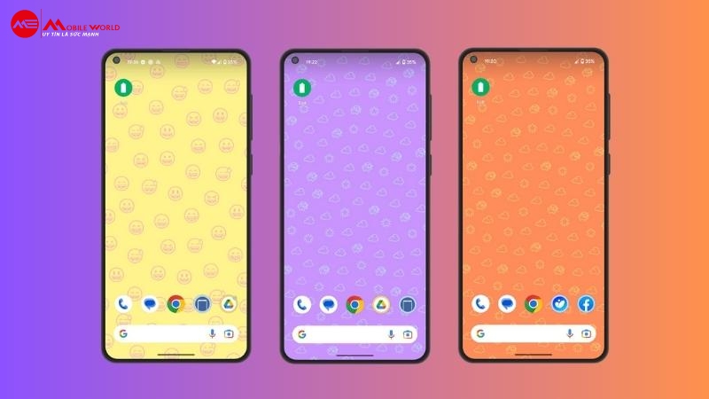 Sử dụng AI hoặc Emoji để c&agrave;i đặt h&igrave;nh nền