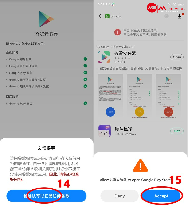Cấp quyền truy cập cho CH Play dễ d&agrave;ng