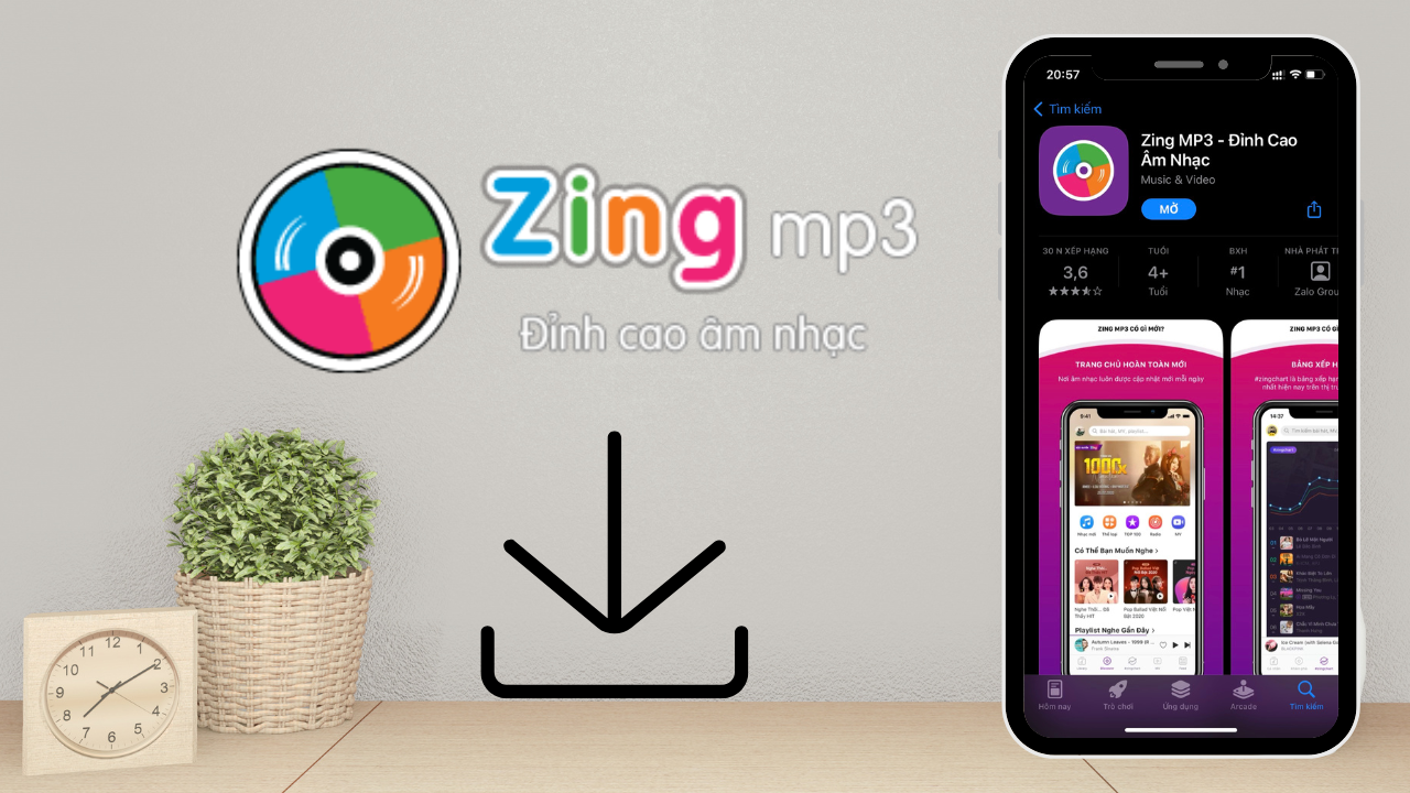 Zing MP3 cài nhạc chuông điện thoại