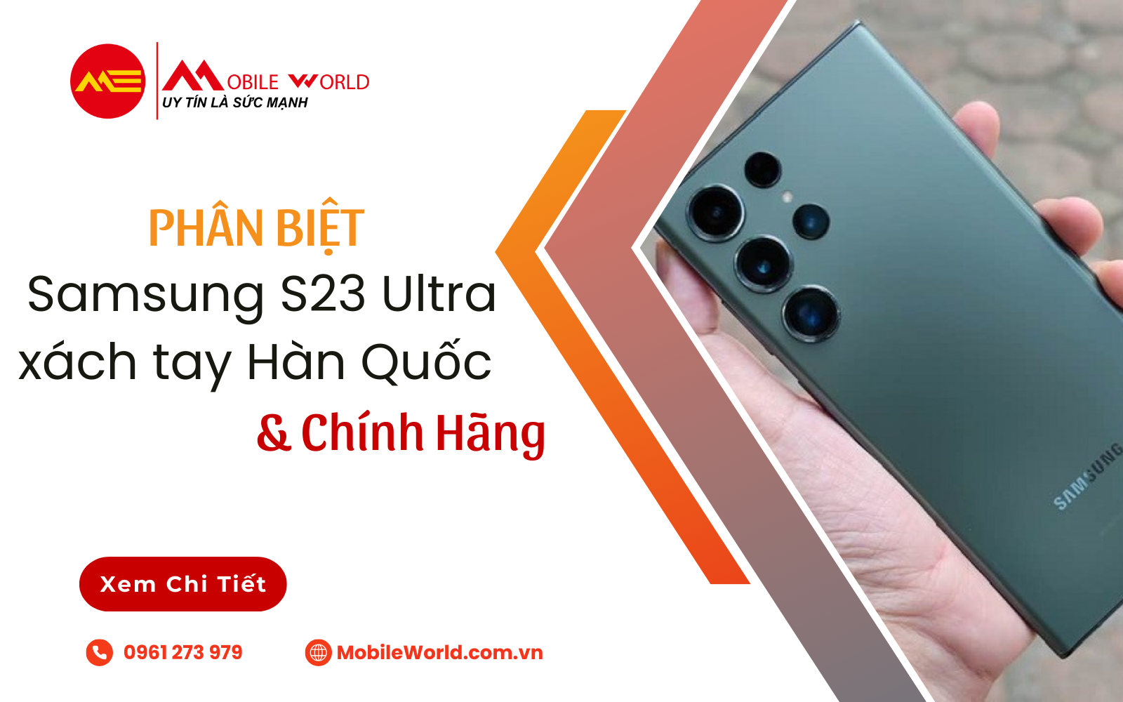 Phân biệt Samsung S23 Ultra xách tay Hàn Quốc & Chính hãng