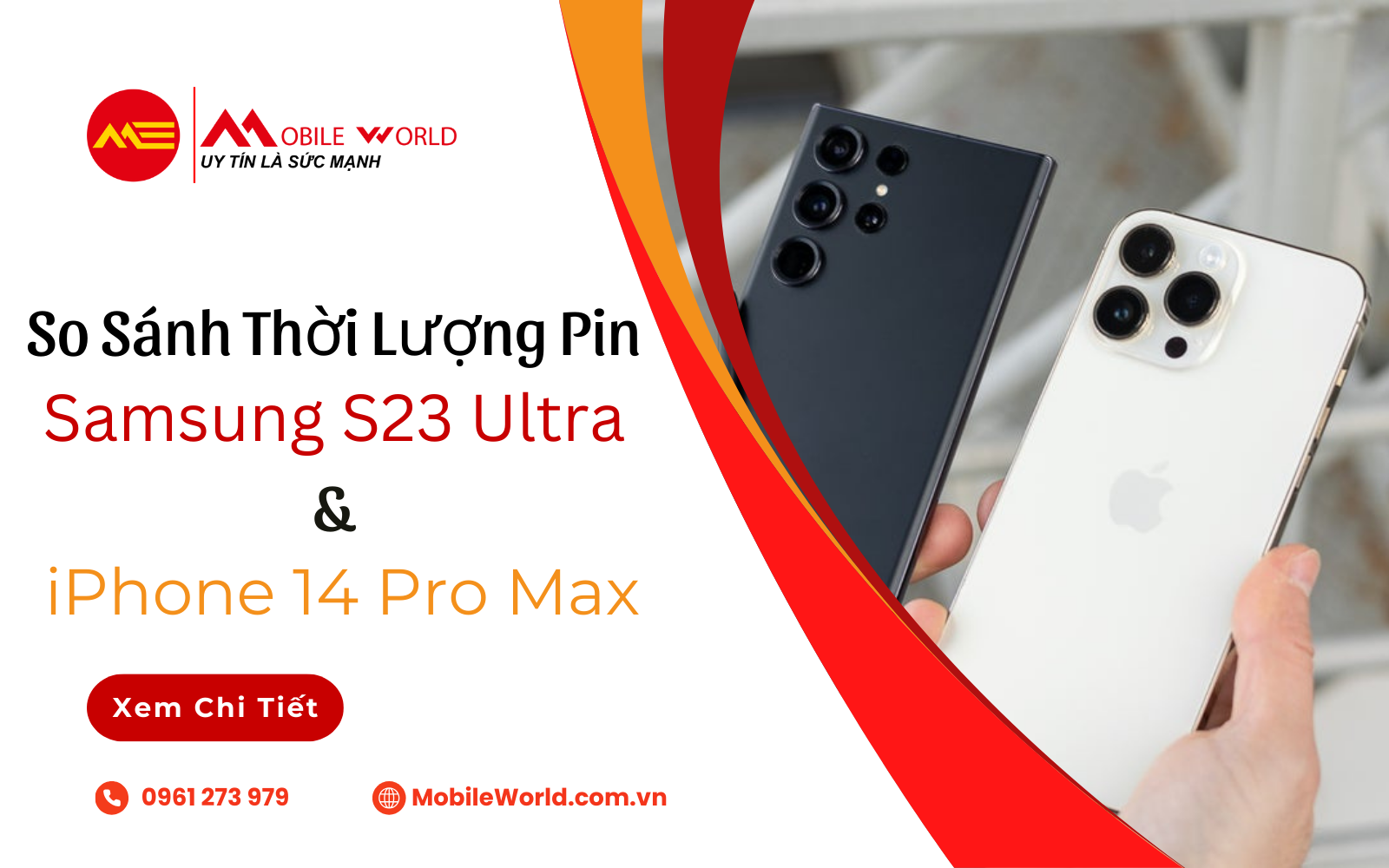 So Sánh Thời Lượng Pin Samsung S23 Ultra so với iPhone 14 Pro Max