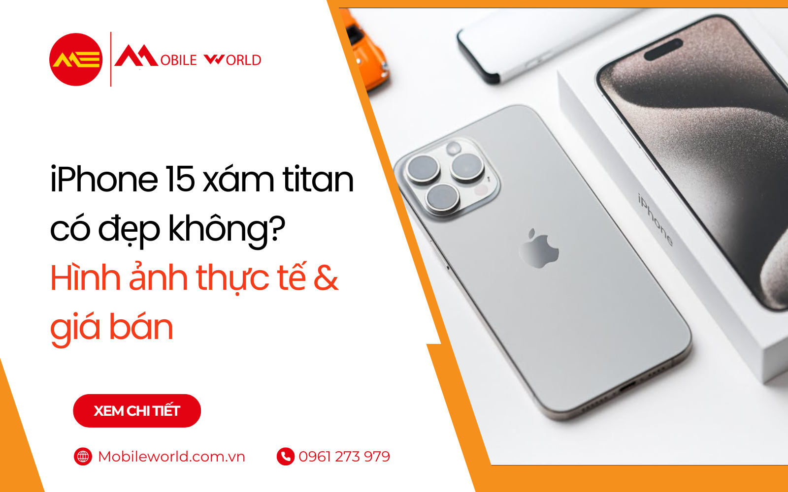 iPhone 15 xám titan có đẹp không? Hình ảnh thực tế & giá bán