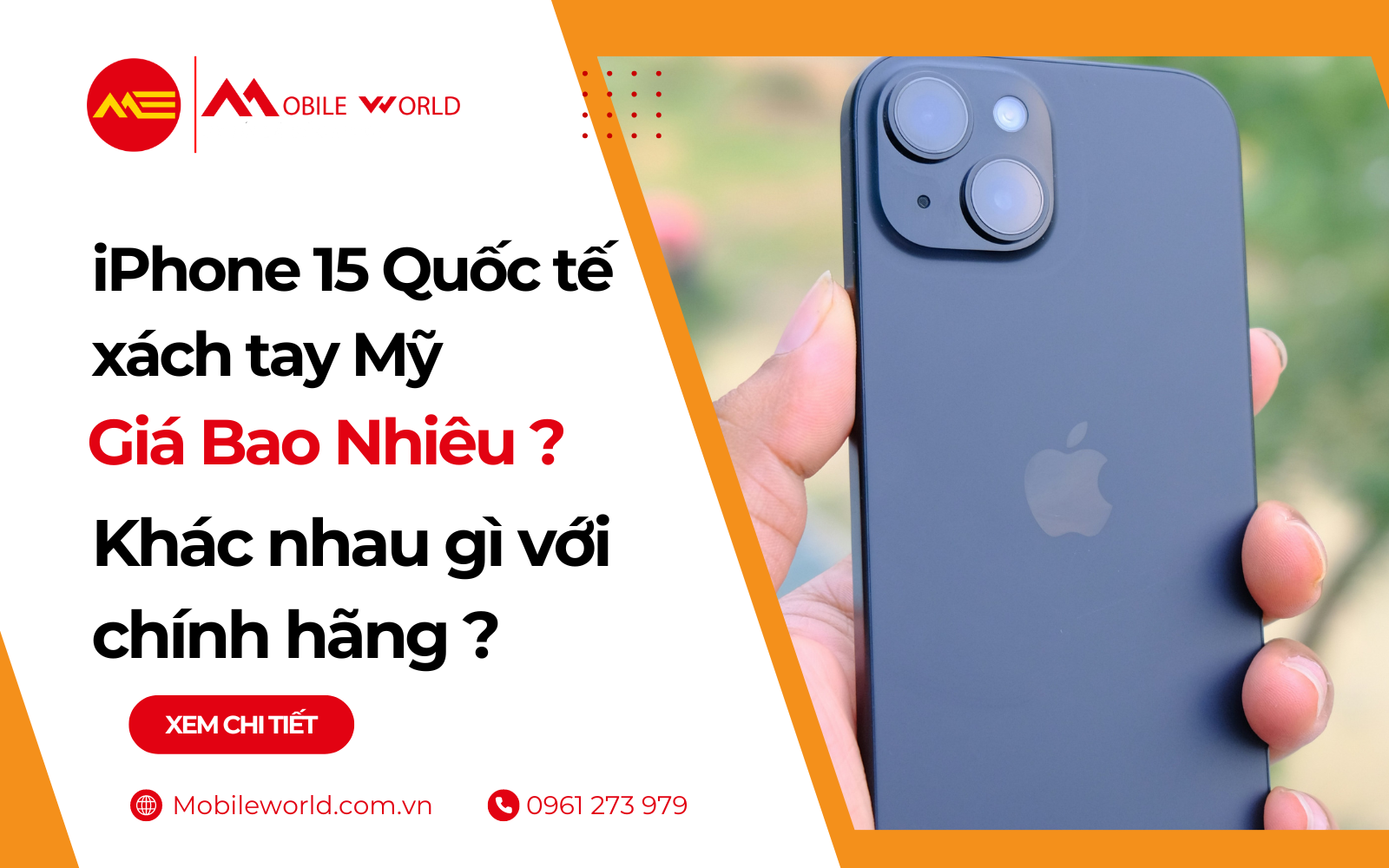 iPhone 15 Quốc tế, xách tay Mỹ giá bao nhiêu? Khác nhau gì với Chính hãng?