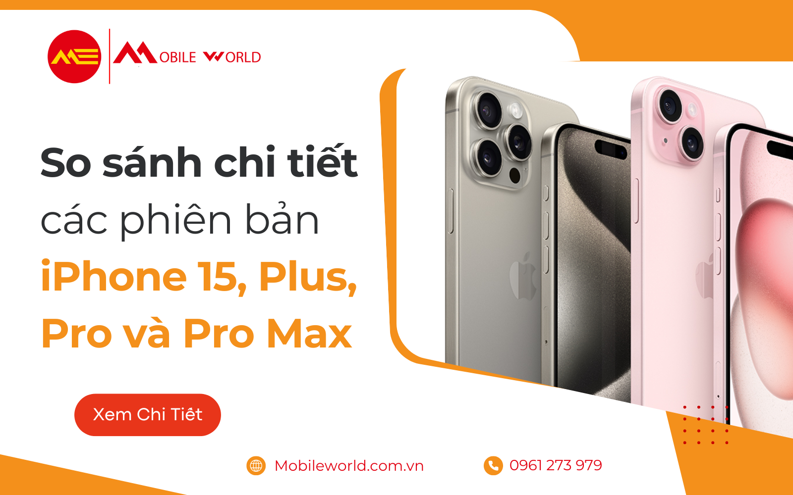 So sánh chi tiết các phiên bản iPhone 15 (thường, Plus, Pro, Pro Max)