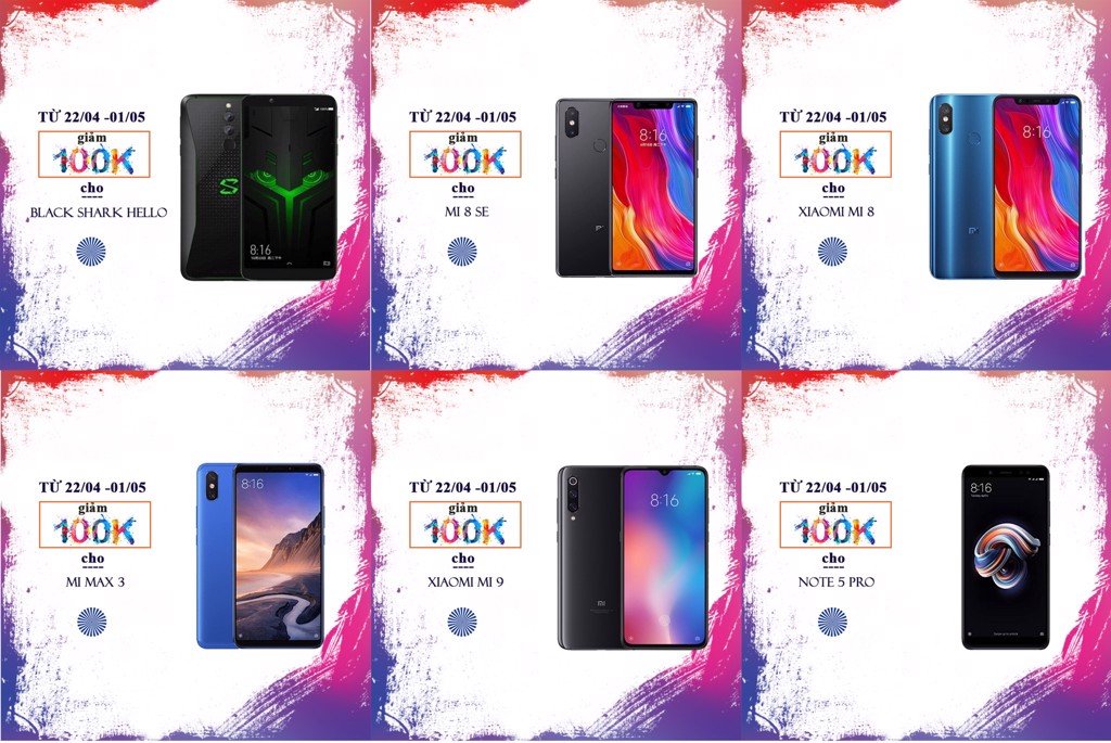 GIẢM GIÁ TƯNG BỪNG – CHÀO MỪNG ĐẠI LỄ 30/4 -1/5 CÙNG XIAOMI