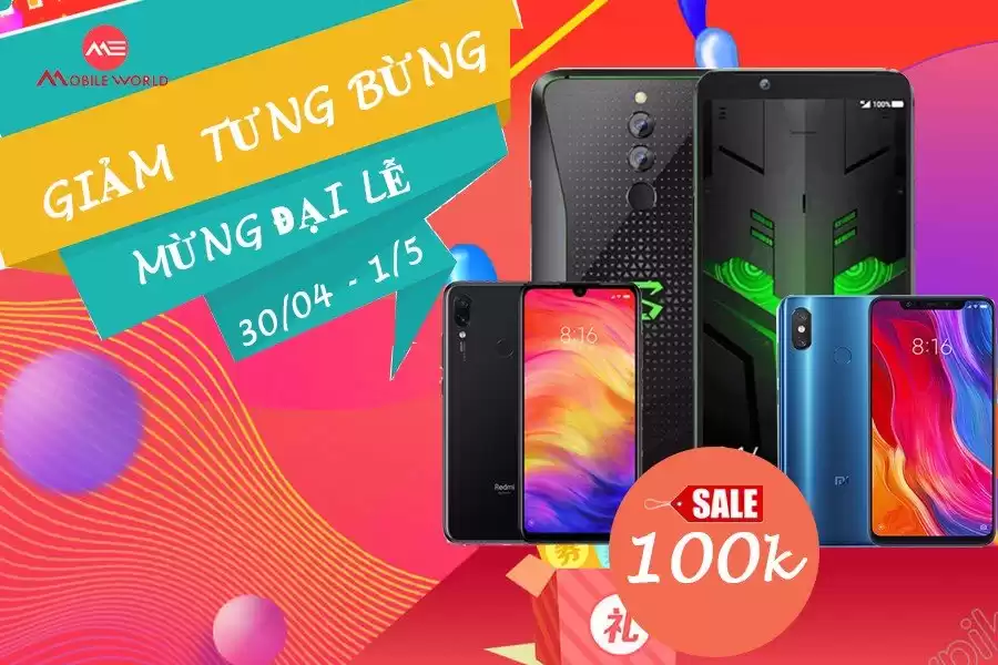 GIẢM GIÁ TƯNG BỪNG – CHÀO MỪNG ĐẠI LỄ 30/4 -1/5 CÙNG XIAOMI