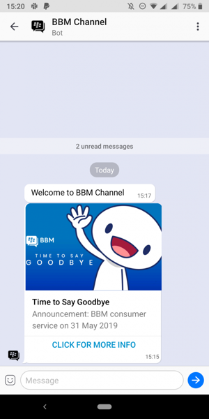 BlackBerry Messenger Sẽ Chính Thức Ngừng Hoạt Động Vào Tháng Tới