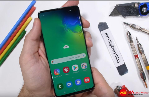 Cảm biến vân tay siêu âm của Galaxy S10 vẫn sẽ dùng được sau khi xước nặng?