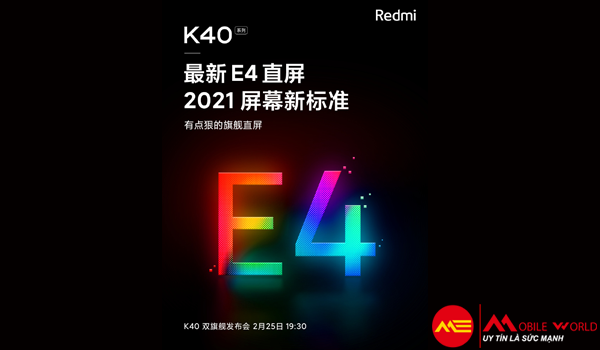 Redmi K40: dự đo&aacute;n chip sm7350, tấm nền OLED, camera 64MP