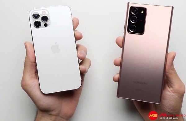 So kè thiết kế, cấu hình iPhone 12 Pro và Note 20 Ultra