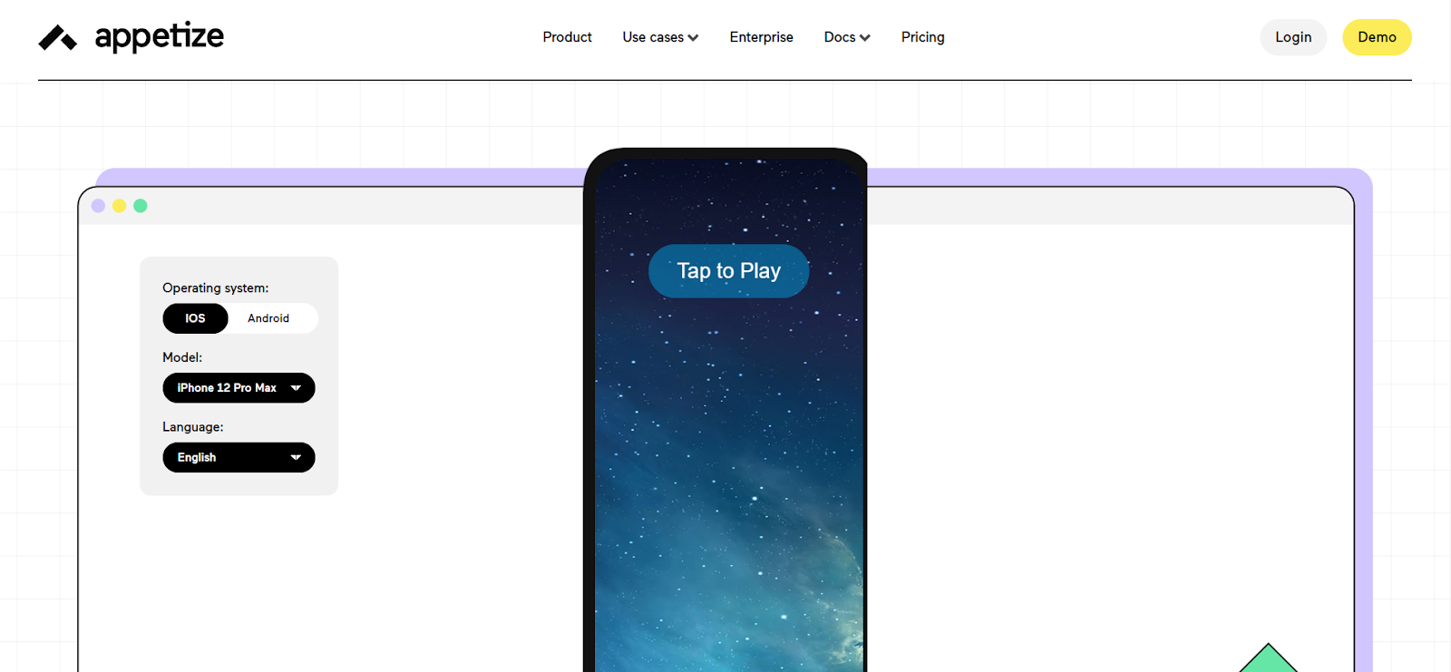 Phần mềm Appetize.io