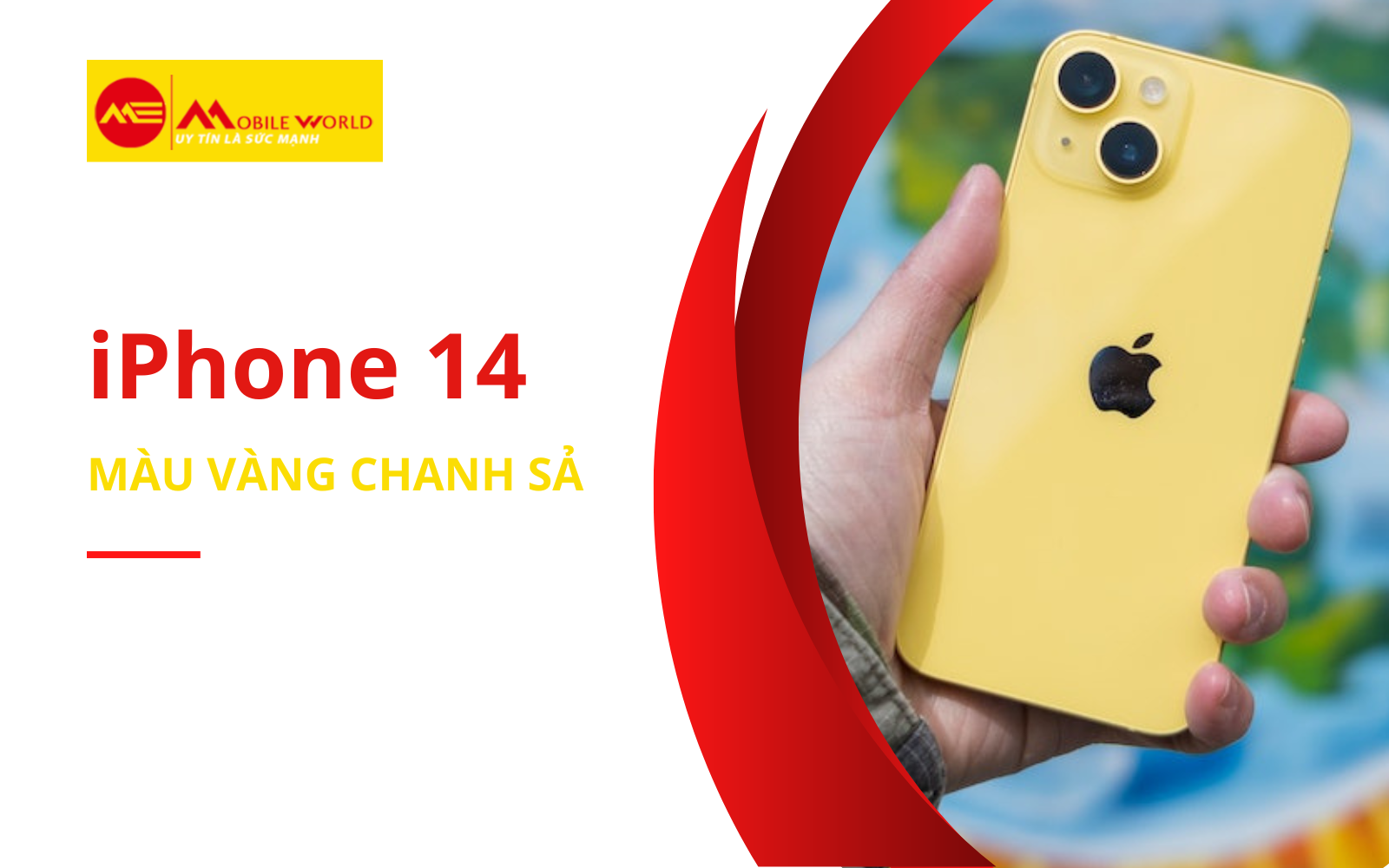 Trên tay iPhone 14 màu vàng chanh sả khẳng định cá tính