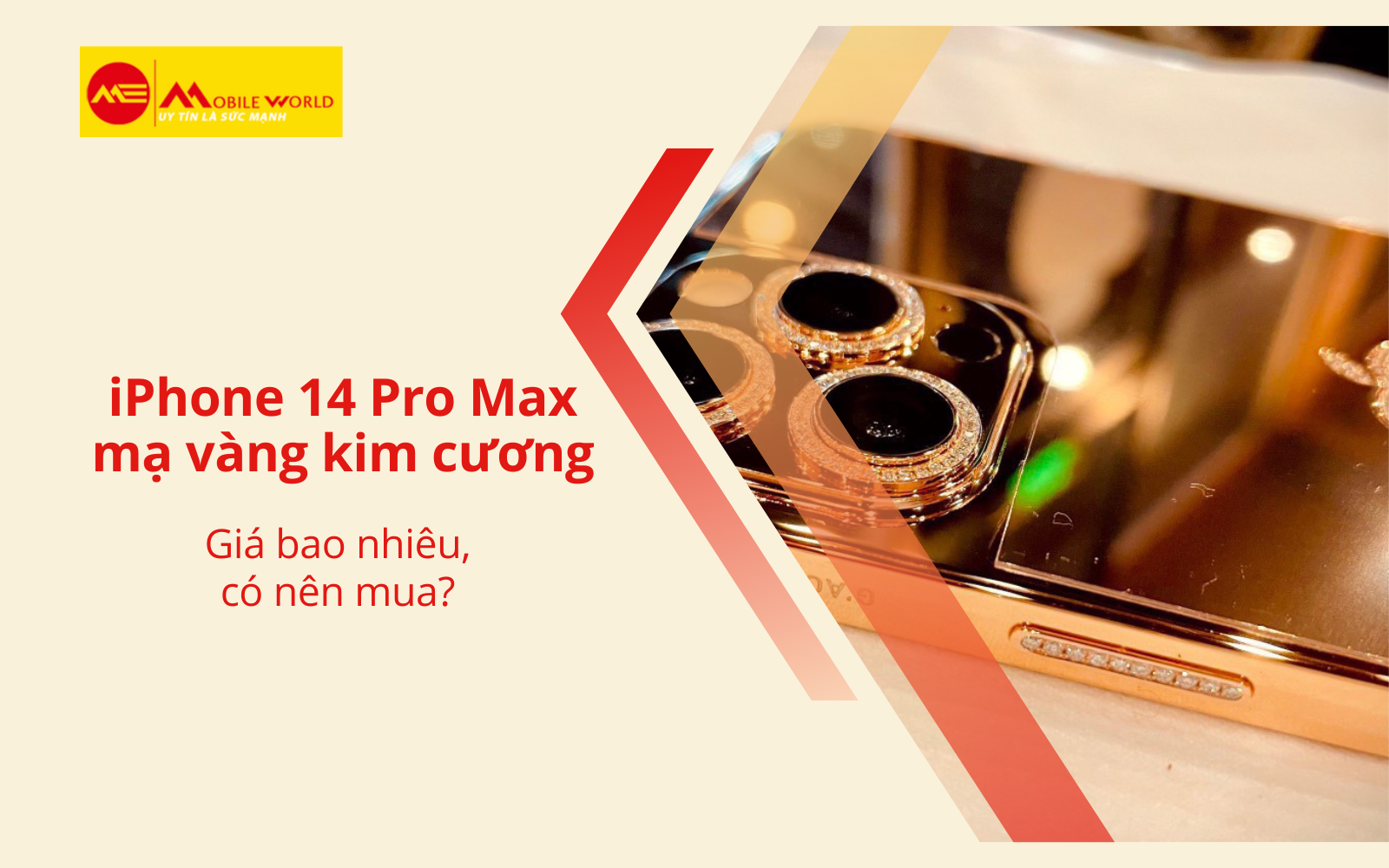 iPhone 14 Pro Max mạ vàng kim cương giá bao nhiêu, có nên mua?