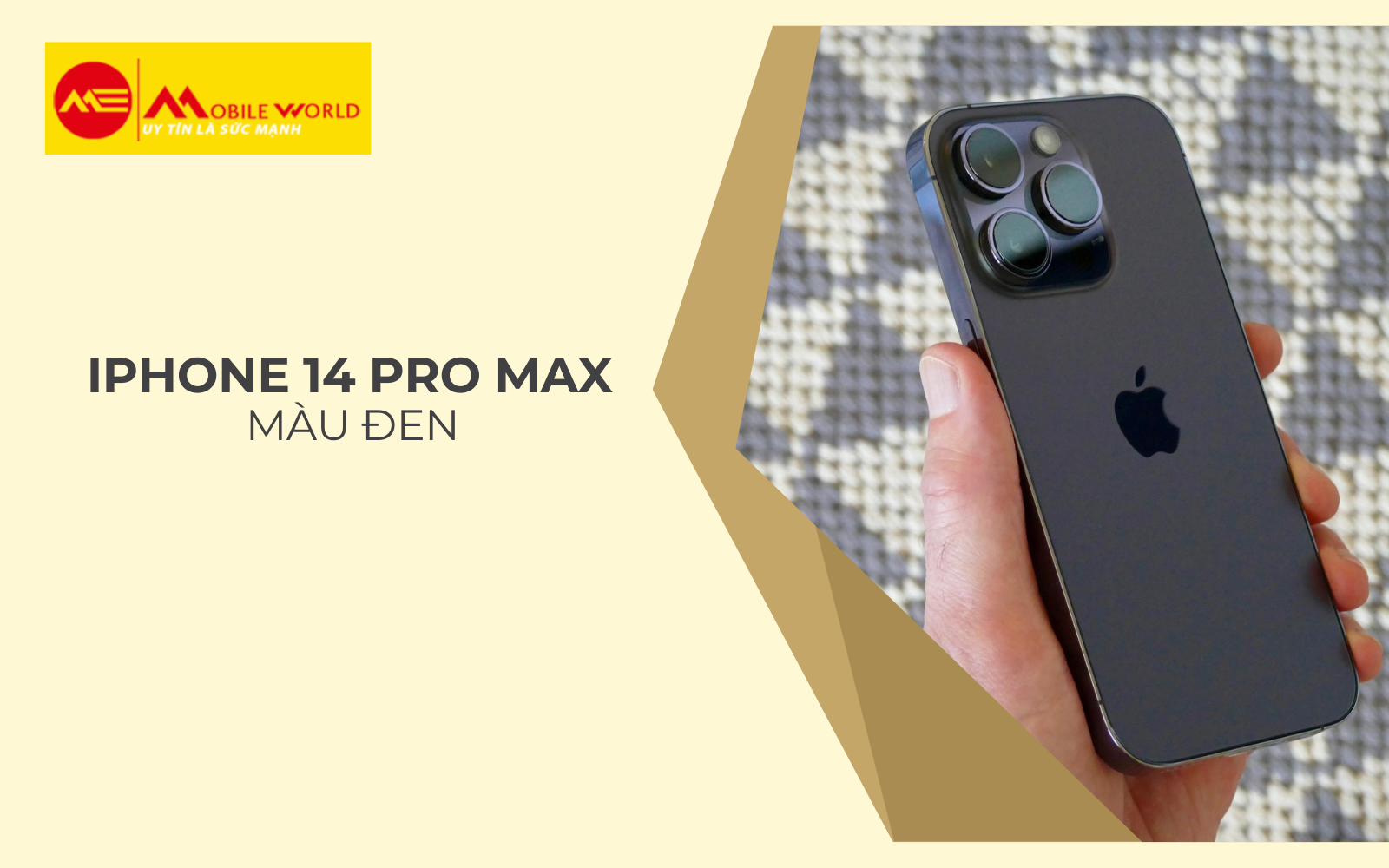 iPhone 14 Pro Max màu đen cho những ai đam mê sự huyền bí, mạnh mẽ