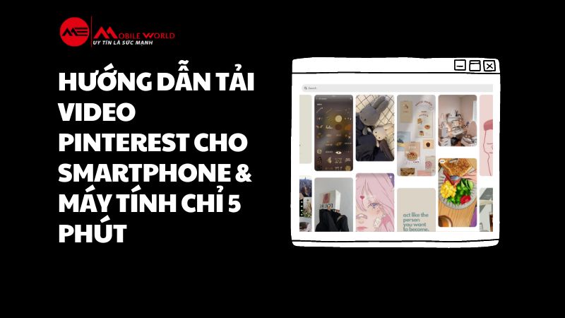 Hướng dẫn tải video pinterest cho smartphone & máy tính chỉ 5 phút