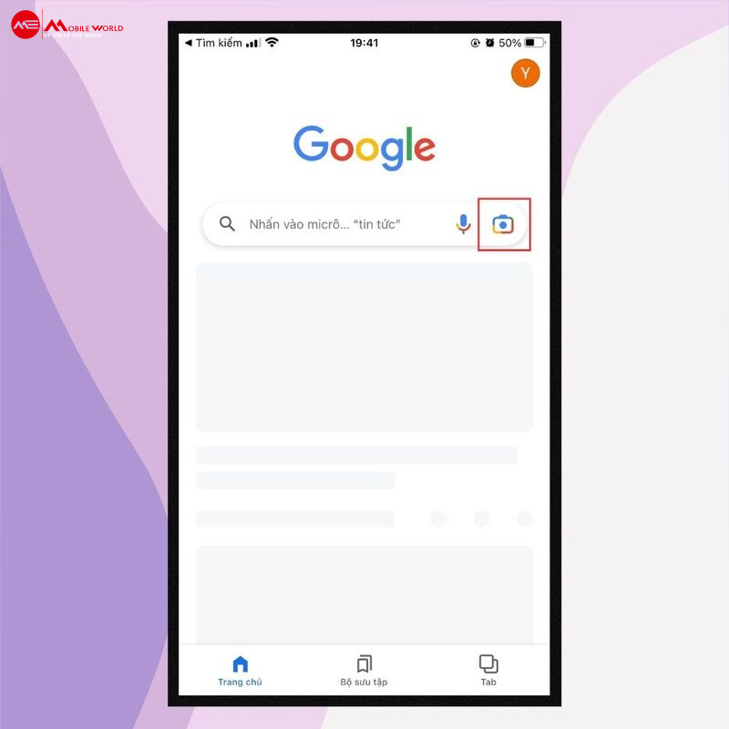 T&igrave;m kiếm bằng h&igrave;nh ảnh tr&ecirc;n iphone