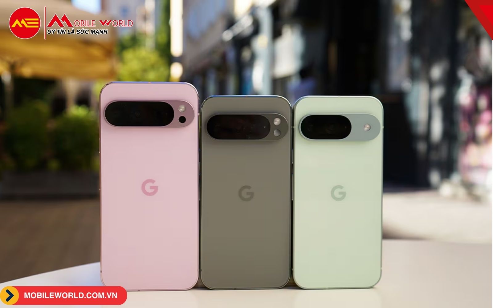 Từ tr&aacute;i qua phải: Pixel 9 Pro XL - Pixel 9 Pro - Pixel 9