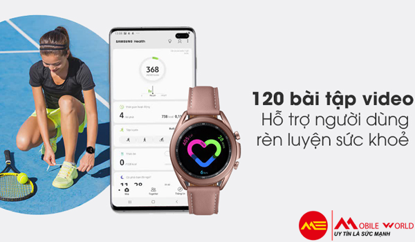 Các chức năng chăm sóc sức khỏe từ Galaxy Watch3