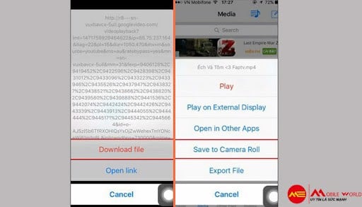 C&aacute;ch tải video tr&ecirc;n Facebook v&agrave; Youtube về điện thoại