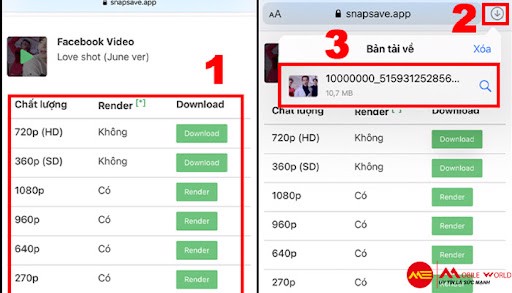 C&aacute;ch tải video tr&ecirc;n Facebook v&agrave; Youtube về điện thoại