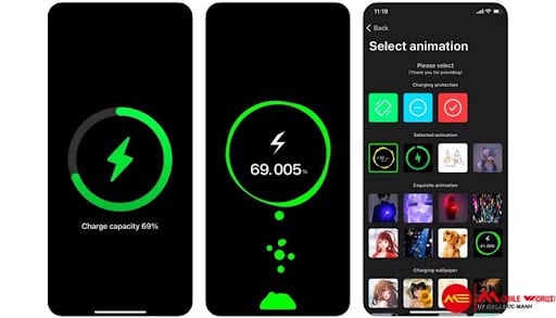 Tổng hợp c&aacute;c app tạo hiệu ứng sạc pin cho Android v&agrave; iOS