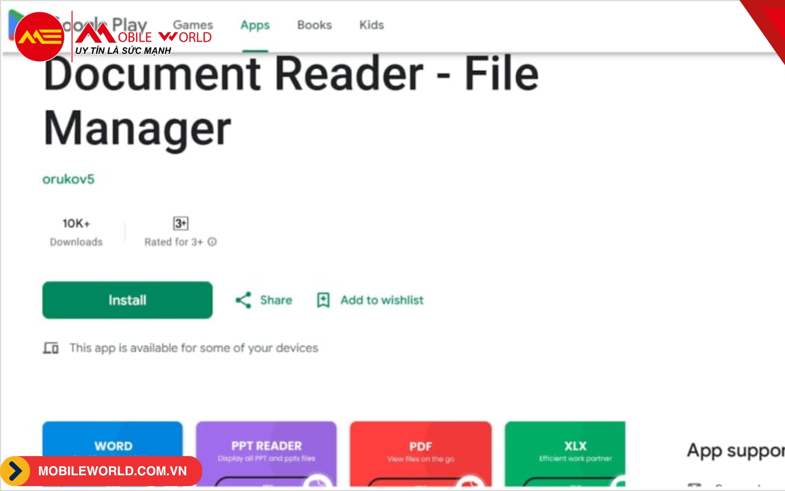 Document Reader &ndash; File Manager app chứa m&atilde; độc Anatsa