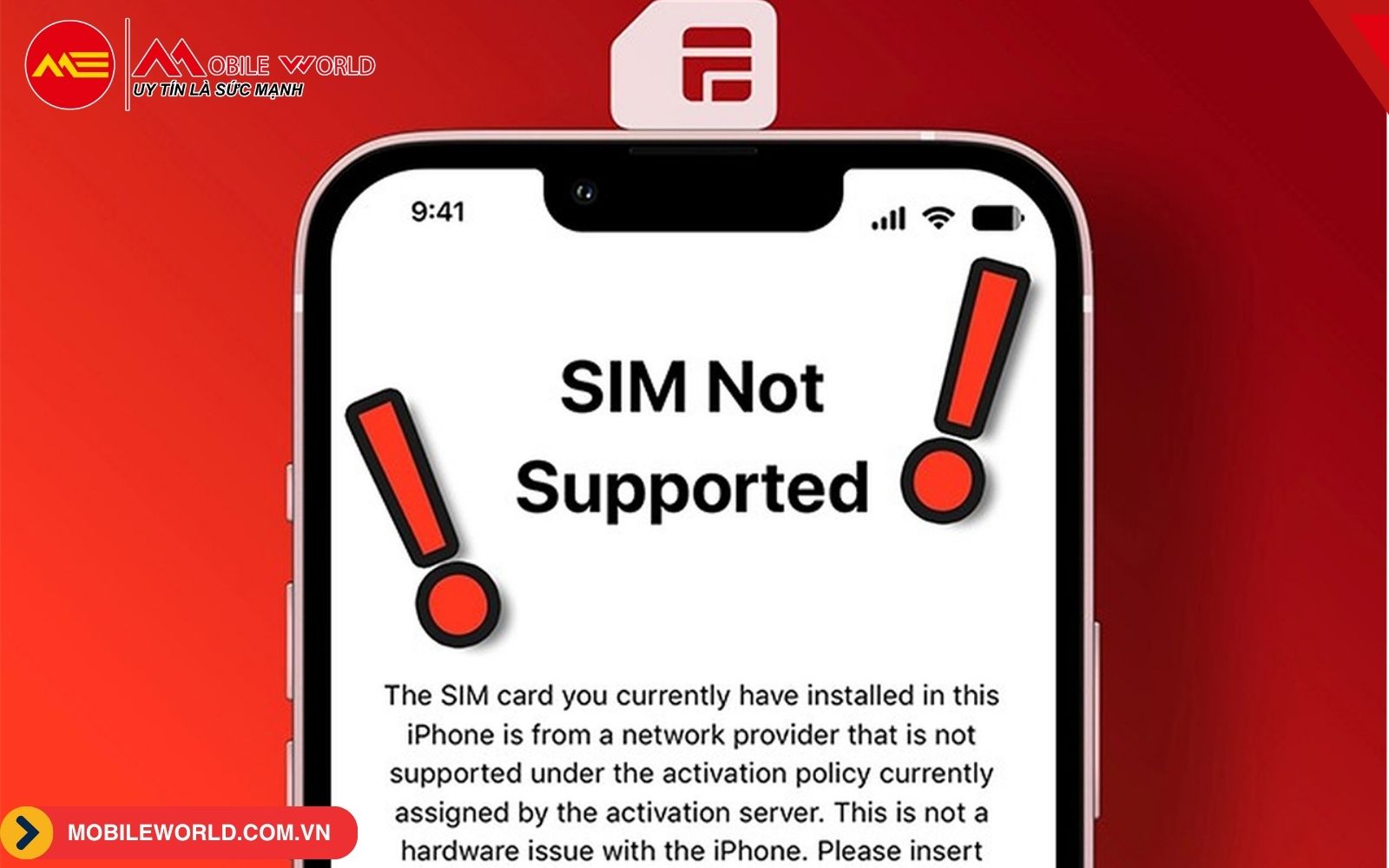 Lỗi eSIM kh&ocirc;ng k&iacute;ch hoạt