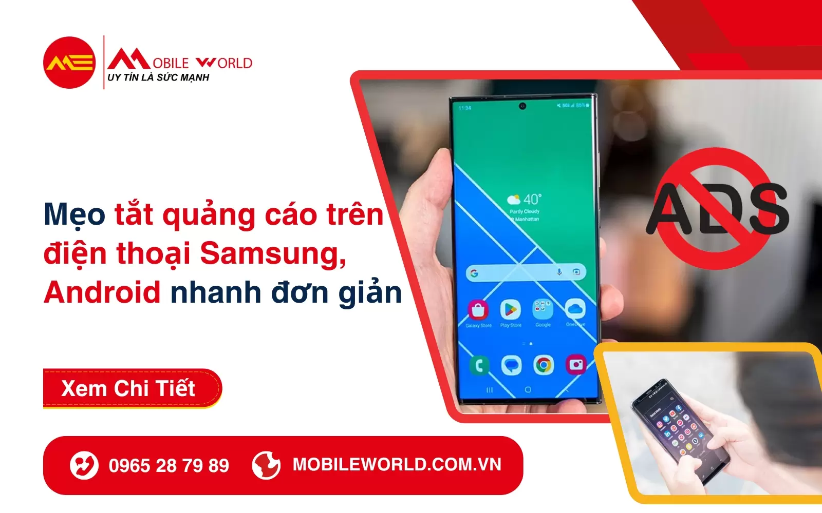 Mẹo tắt quảng cáo trên điện thoại Samsung, Android nhanh đơn giản