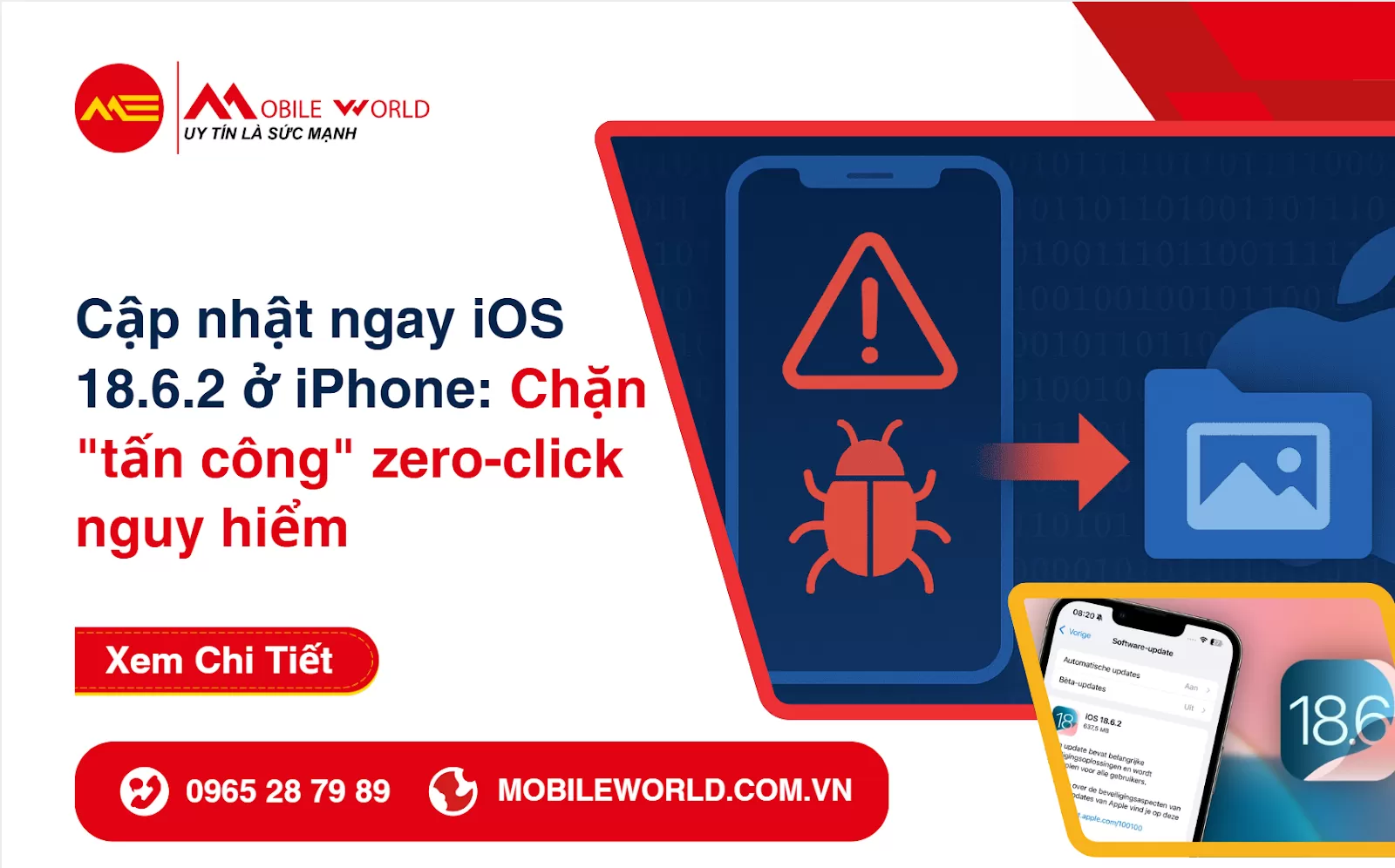 Cập nhật ngay iOS 18.6.2 ở iPhone: Chặn 