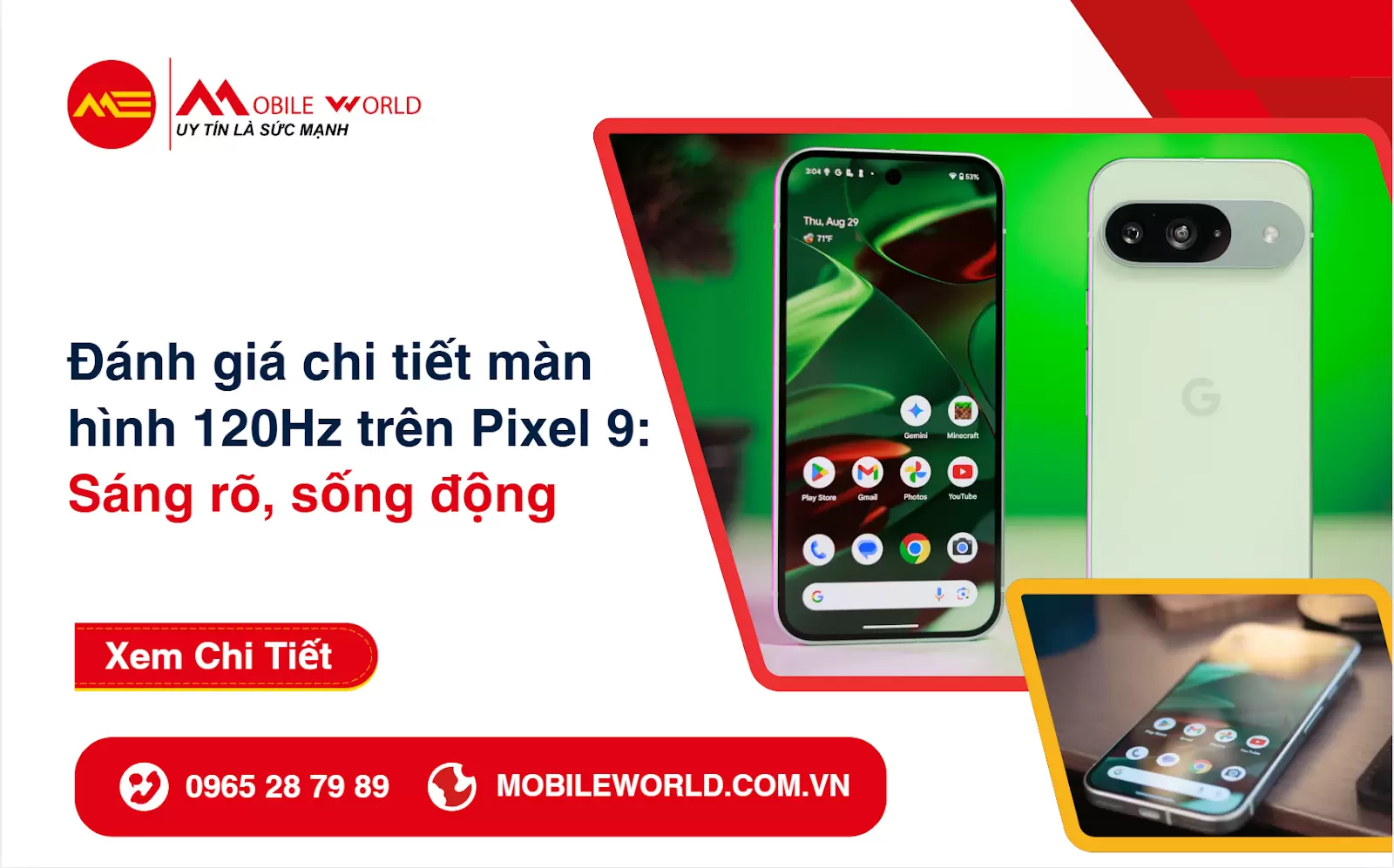 Đánh giá chi tiết màn hình 120Hz trên Pixel 9: Sáng rõ, sống động
