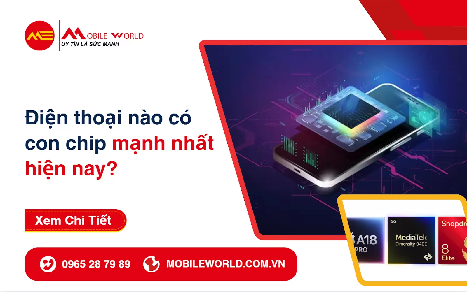 Điện thoại nào có con chip mạnh nhất hiện nay?