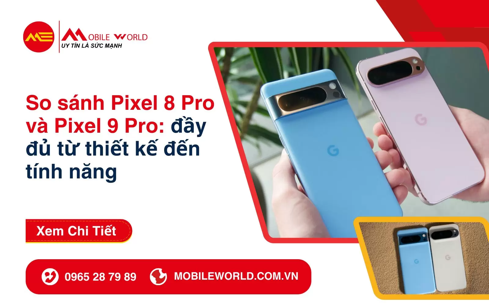 So sánh Pixel 8 Pro và Pixel 9 Pro: Đầy đủ từ thiết kế đến tính năng