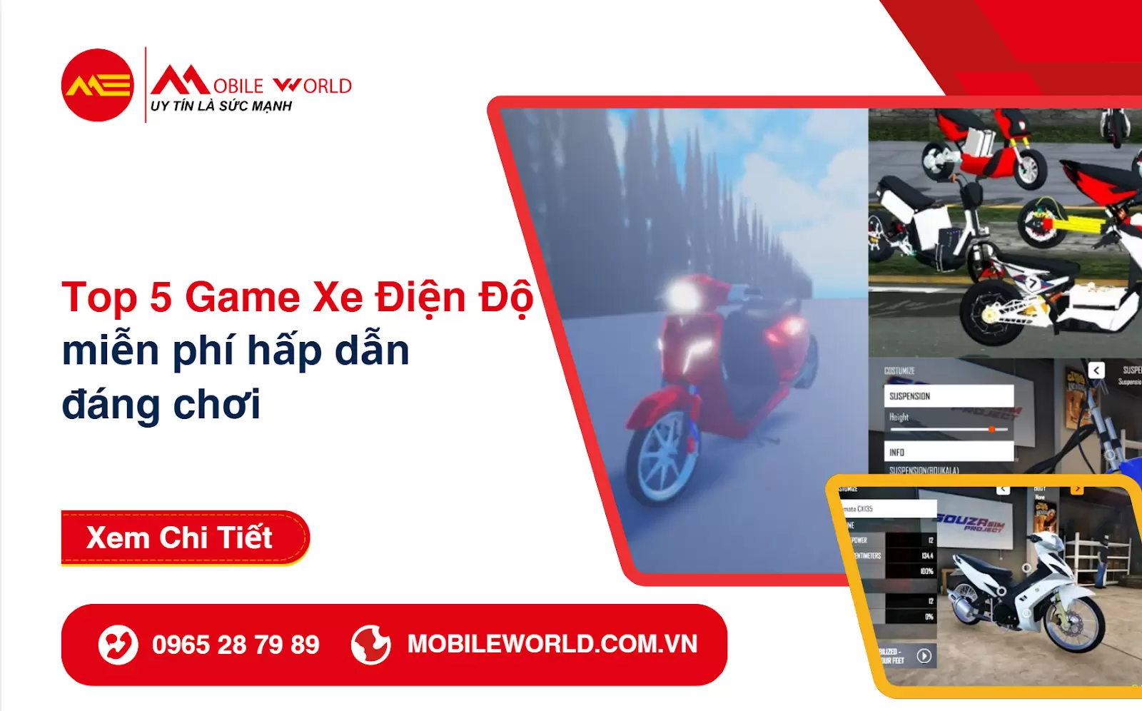 Top 5 Game Xe Điện Độ trên điện thoại miễn phí hấp dẫn đáng chơi