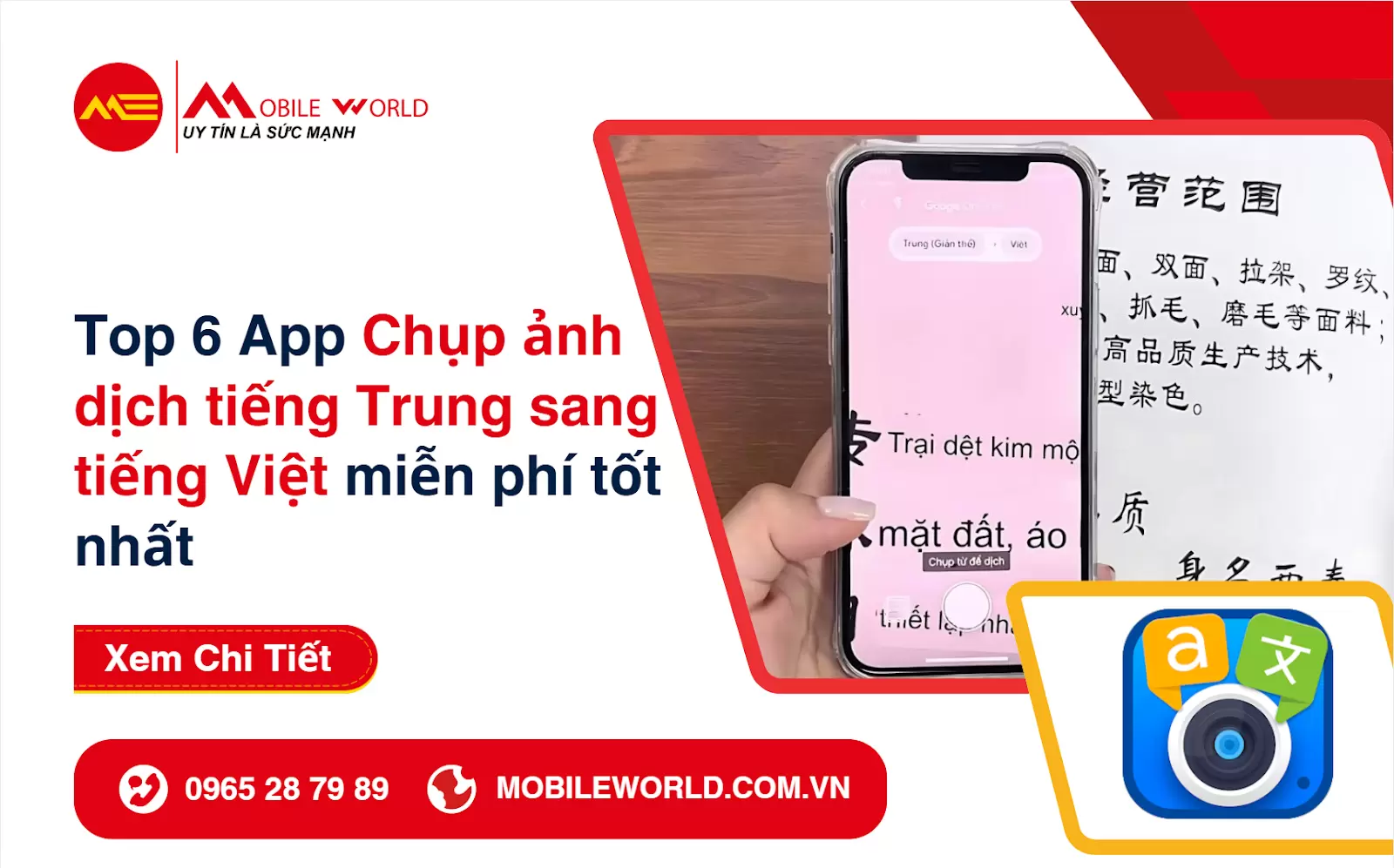 Top 6 App Chụp ảnh dịch tiếng Trung sang tiếng Việt miễn phí tốt nhất