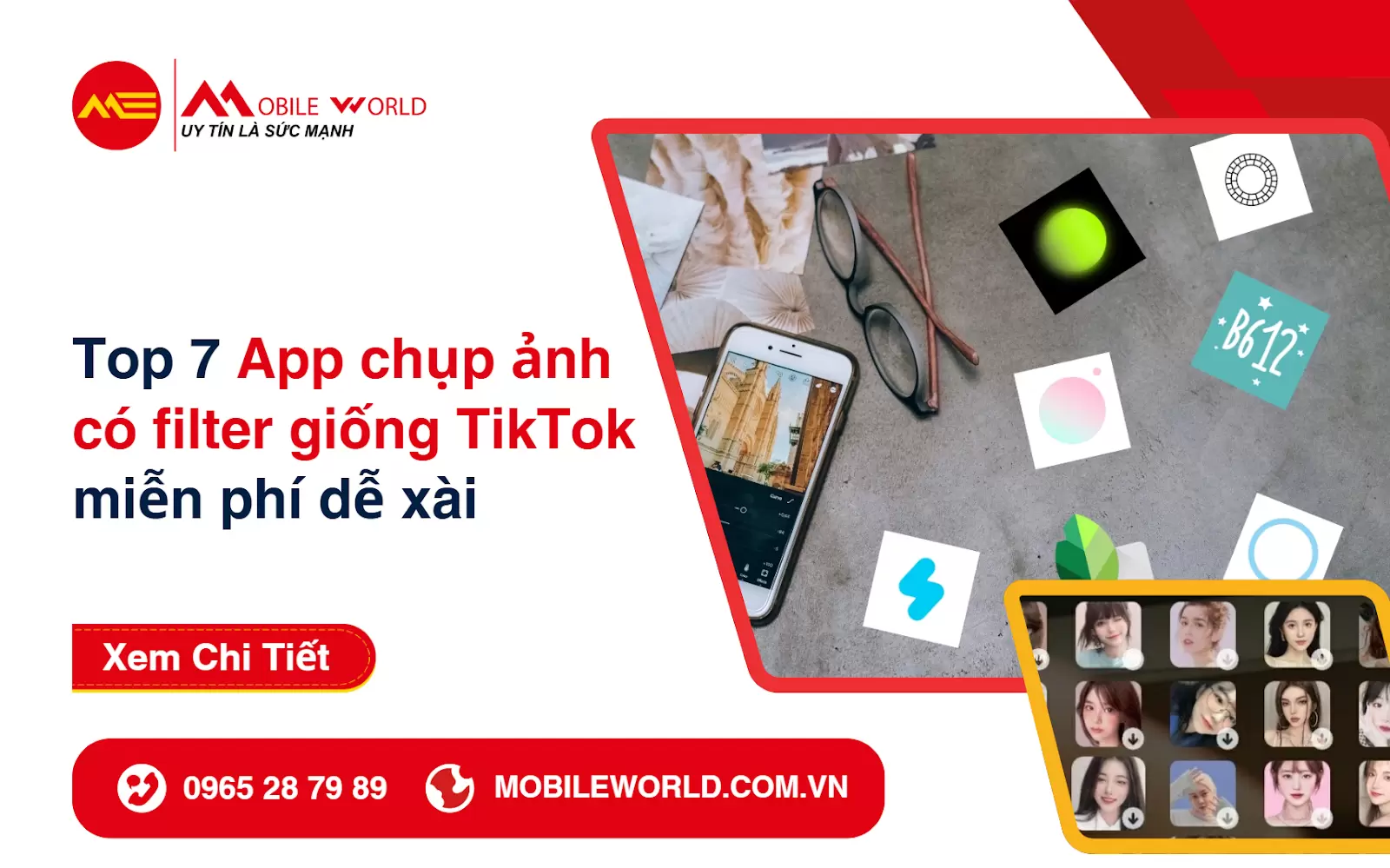 Top 7 App chụp ảnh có filter giống TikTok miễn phí dễ xài
