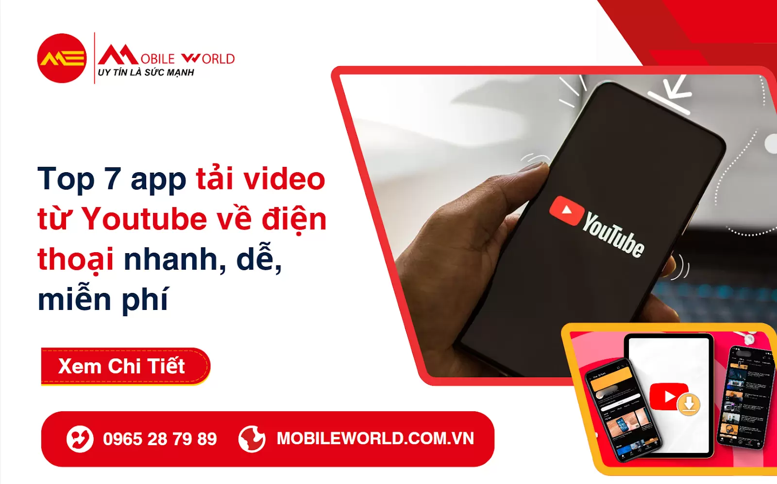 Top 7 app tải video từ Youtube về điện thoại nhanh, dễ, miễn phí