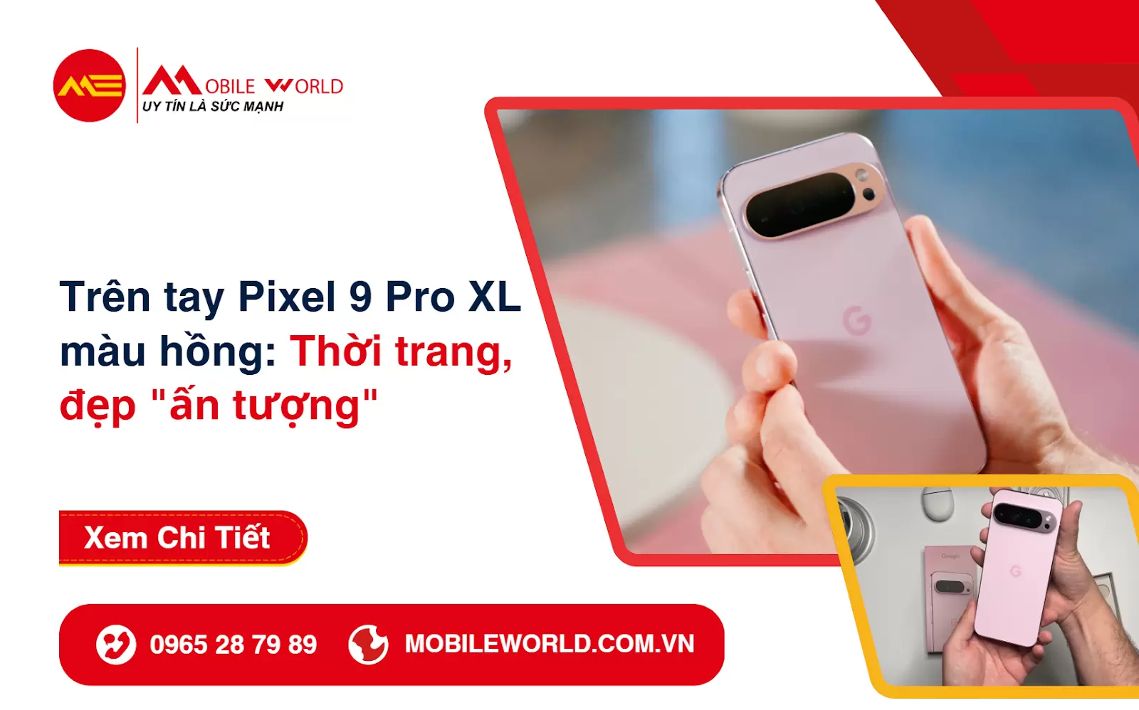 Trên tay Pixel 9 Pro XL màu hồng: Thời trang, đẹp 