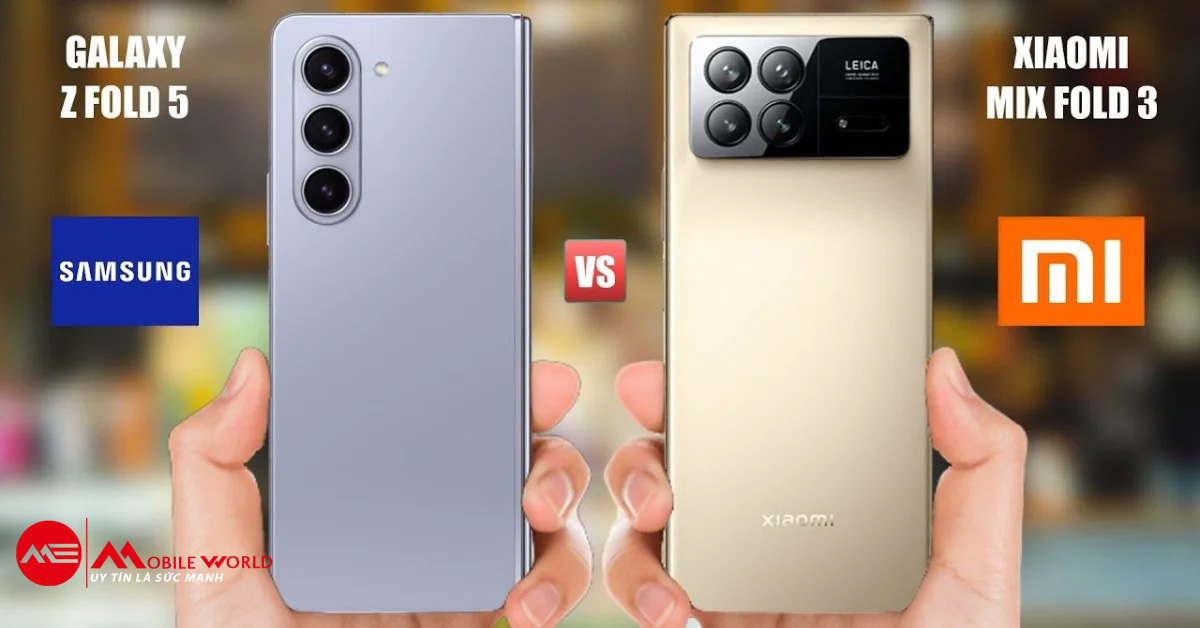 Xiaomi MIX Fold 3 thực sự lớn hơn v&agrave; nặng hơn Samsung Galaxy Z Fold5.