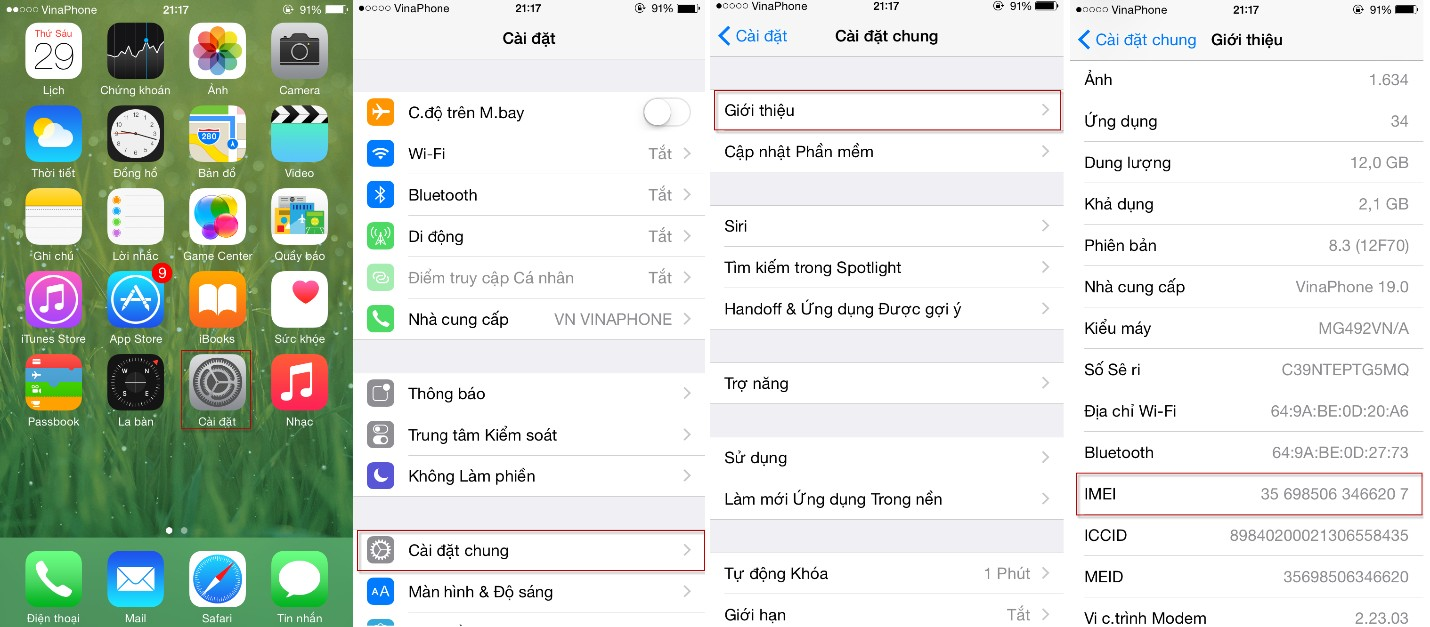 Để kiểm tra sự kh&aacute;c biệt giữa 2 phi&ecirc;n bản iPhone 12, kh&aacute;ch h&agrave;ng c&oacute; thể check m&atilde; số IMEI của m&aacute;y