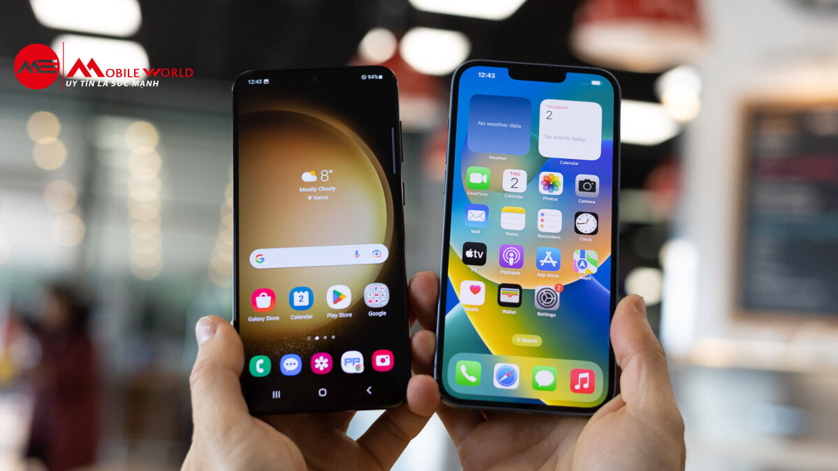Sự kh&aacute;c biệt về gi&aacute; của iPhone 15 với Samsung S23 v&agrave; S22