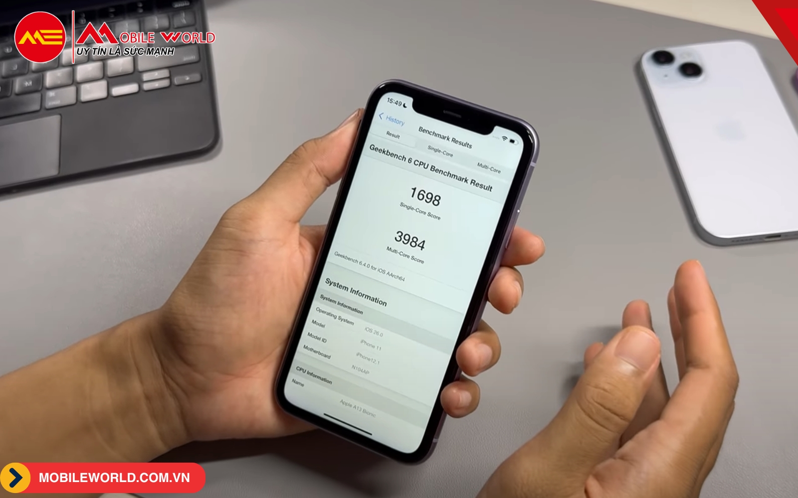 Điểm Geekbench 6 tr&ecirc;n iPhone 11