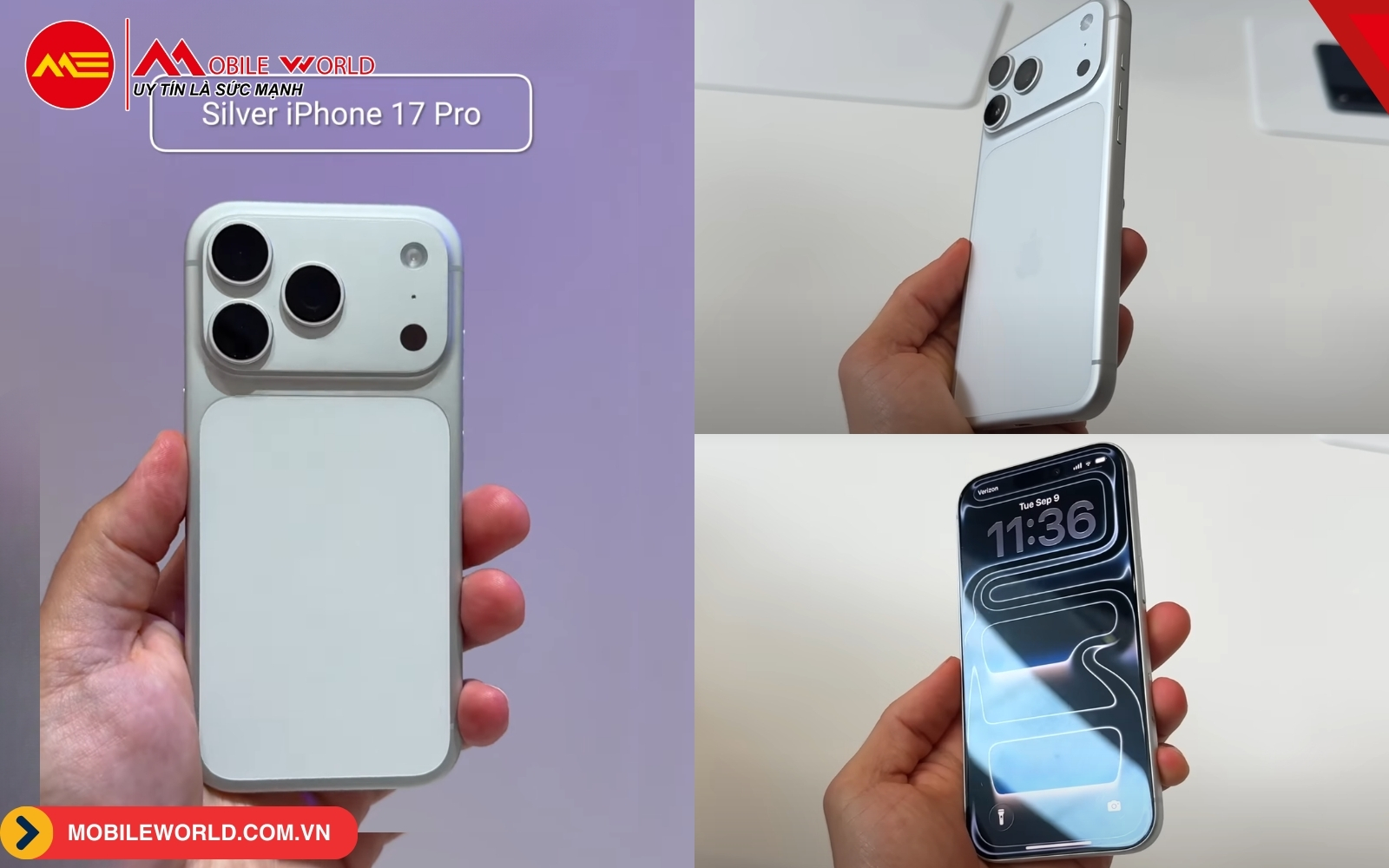iPhone 17 Pro (Max) m&agrave;u Silver (bạc)