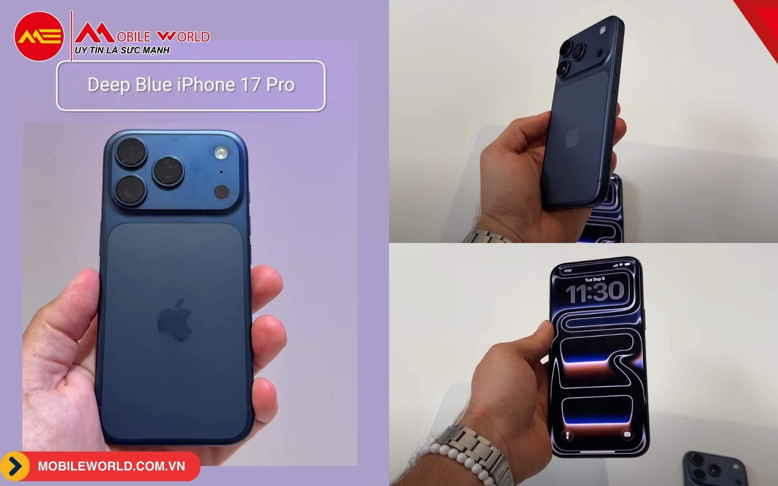 iPhone 17 Pro (Max) m&agrave;u Deep Blue (Xanh Dương S&acirc;u)