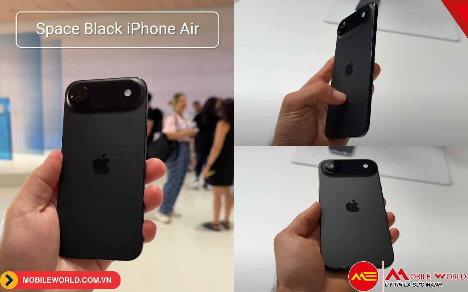 iPhone Air m&agrave;u Đen Kh&ocirc;ng Gian (Space Black)