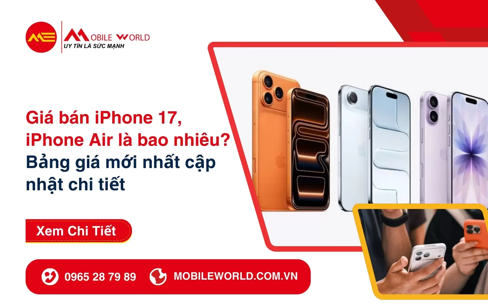 Giá bán iPhone 17, iPhone Air là bao nhiêu? Bảng giá mới nhất cập nhật chi tiết