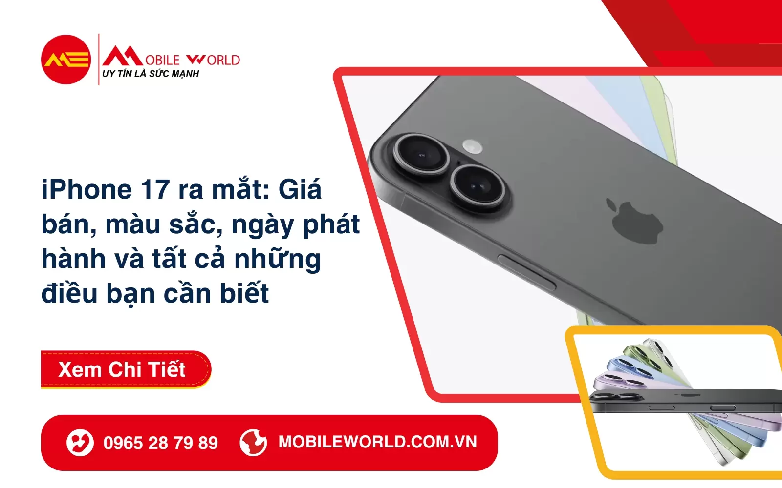 iPhone 17 ra mắt: Giá bán, màu sắc và tất cả những điều bạn cần biết