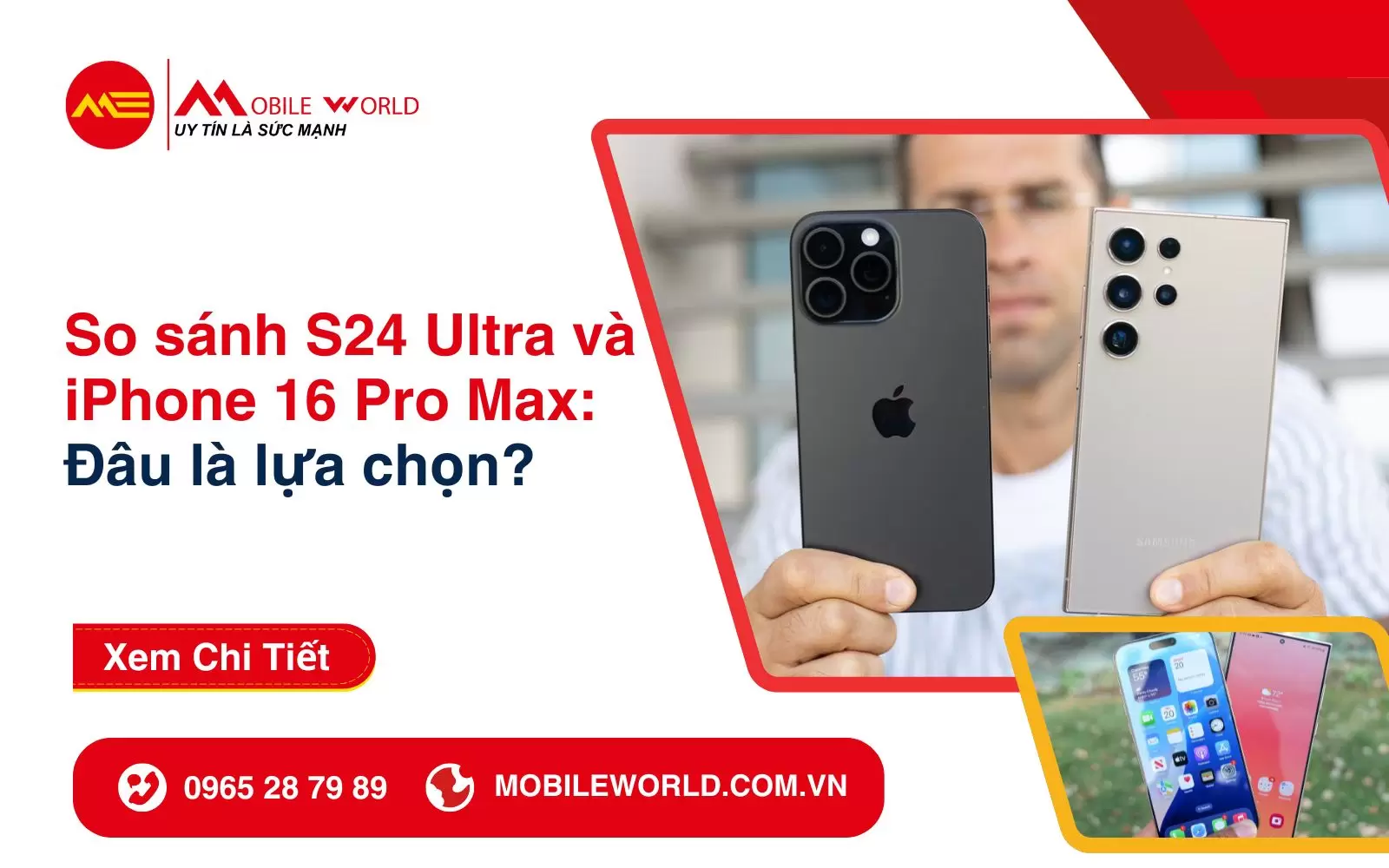 So sánh S24 Ultra và iPhone 16 Pro Max: Đâu là lựa chọn?