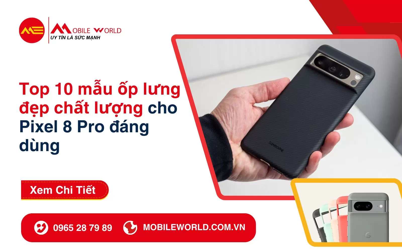 Top 10 mẫu ốp lưng Pixel 8 Pro đẹp chất lượng đáng dùng