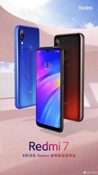 Xiaomi xác nhận sẽ ra mắt Redmi 7 vào ngày 18/3, giá khoảng 2,4 triệu