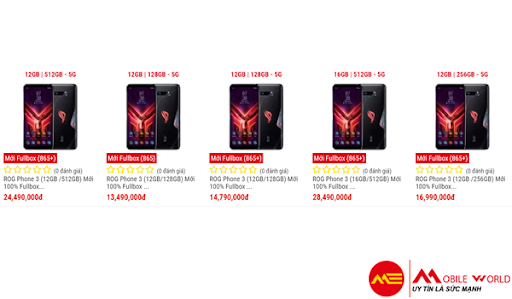 Địa điểm mua Asus Rog Phone 3 gi&aacute; rẻ, ch&iacute;nh h&atilde;ng, c&oacute; trả g&oacute;p